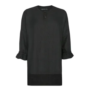 بلوز آستین سه ربع یقه دکمه دار زنانه مدل سوفیا کد 65211