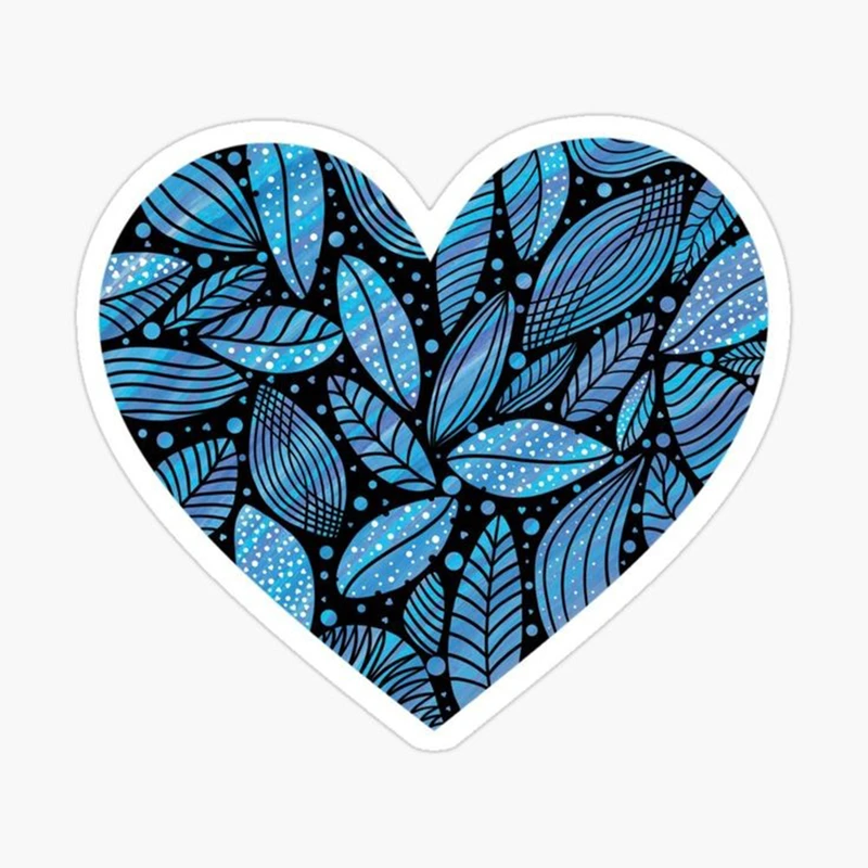 استیکر لپ تاپ طرح گل کد 2888