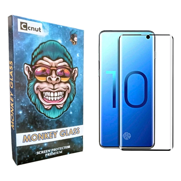 محافظ صفحه نمایش شیشه ای کوکونات مدل mnk FLGL مناسب برای گوشی موبایل سامسونگ Galaxy S10