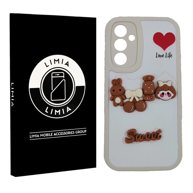 کاور لیمیا مدل فانتزی لنزدار ژله ای طرح عروسکی برجسته مناسب برای گوشی موبایل سامسونگ Galaxy A24