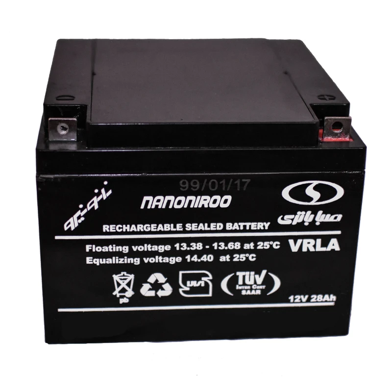 عکس شماره 2 : باتری 12 ولت 28 آمپر صبا باتری مدل sb