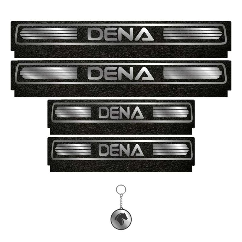 برچسب پارکابی خودرو لندمون کد LM134 MS مناسب برای دنا مجموعه 4 عددی به همراه جاکلیدی