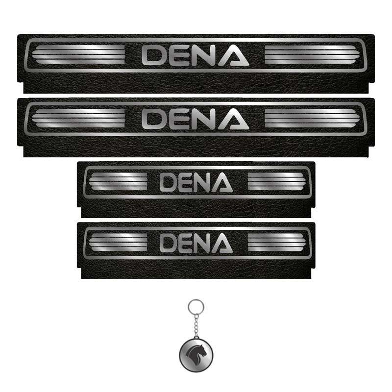 برچسب پارکابی خودرو لندمون کد LM134 MS مناسب برای دنا مجموعه 4 عددی به همراه جاکلیدی