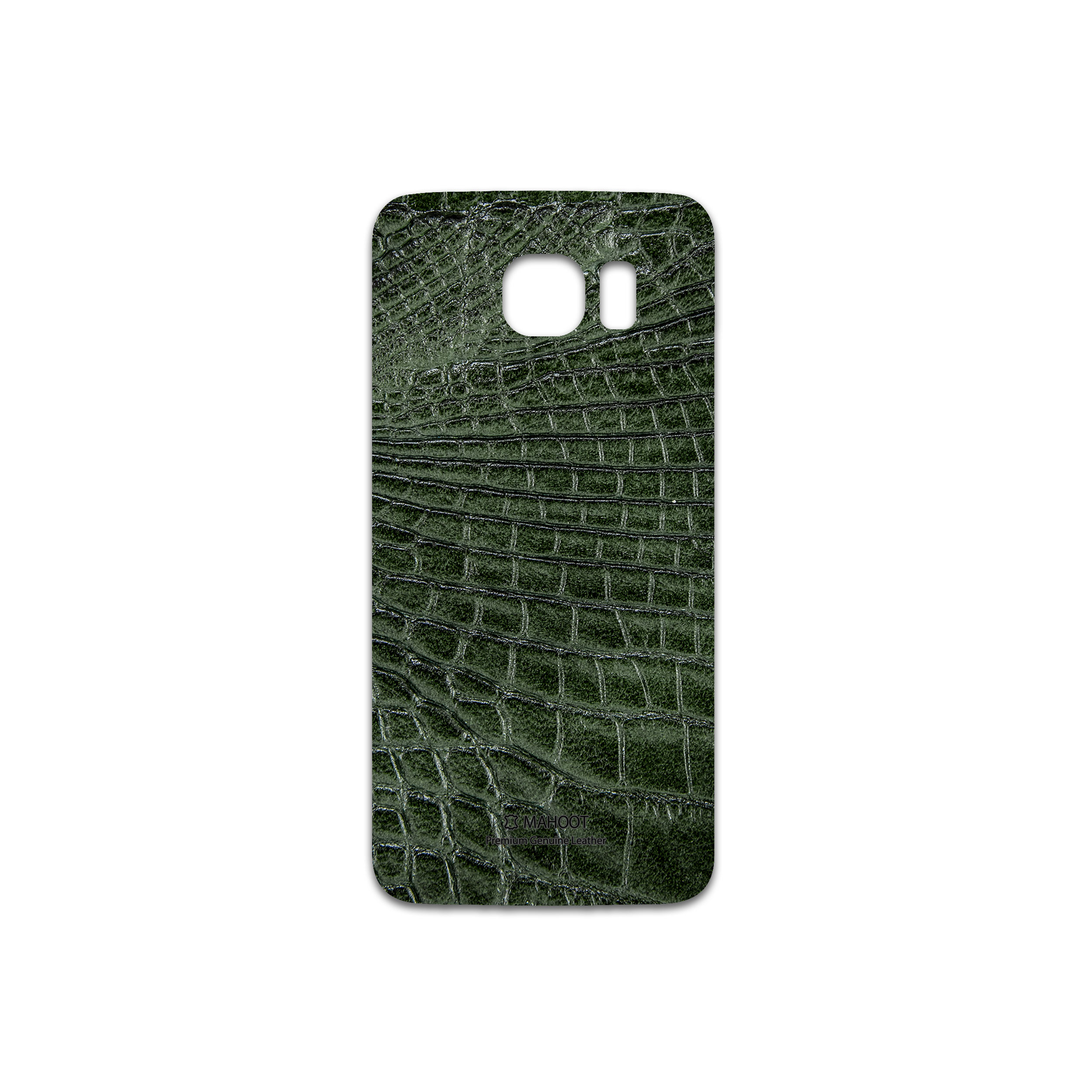 برچسب پوششی ماهوت مدل Green-Crocodile-Leather مناسب برای گوشی موبایل سامسونگ Galaxy S6