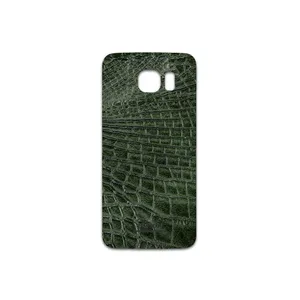 MAHOOT Green-Crocodile-Leather Cover Sticker for Samsung Galaxy S6