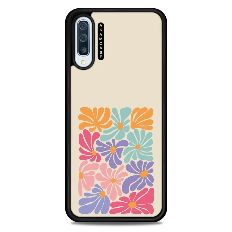 کاور آکام مدل AMC-WSGA50-FLOWERS-18 مناسب برای گوشی موبایل سامسونگ Galaxy A50