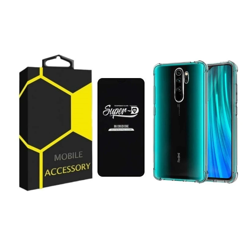 کاور مدل Kapsooli مناسب برای گوشی موبایل شیائومی Redmi Note 8 Pro به همراه محافظ صفحه نمایش