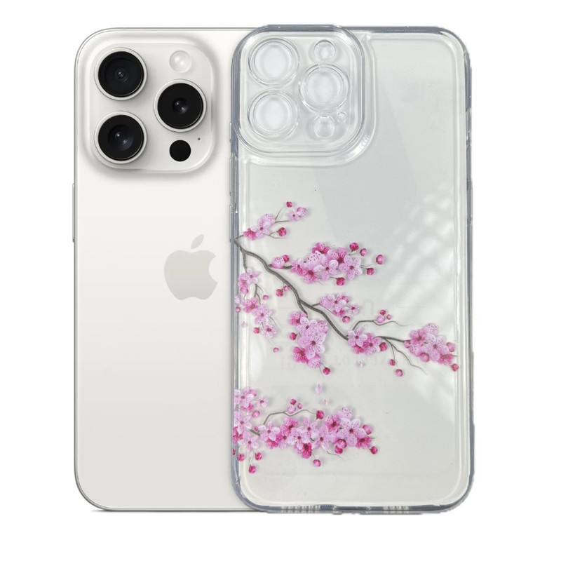 کاور طرح شکوفه گیلاس مناسب برای گوشی موبایل اپل iPhone 16 Pro Max