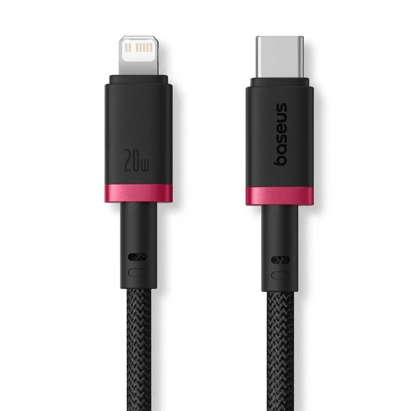 کابل تبدیل USB-C به لایتنینگ بیسوس مدل Dura Series 20W طول 1 متر