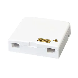 باکس دیواری 2 پورت فیبر نوری مدل ECO کد df-atb-eco مجموعه 10 عددی