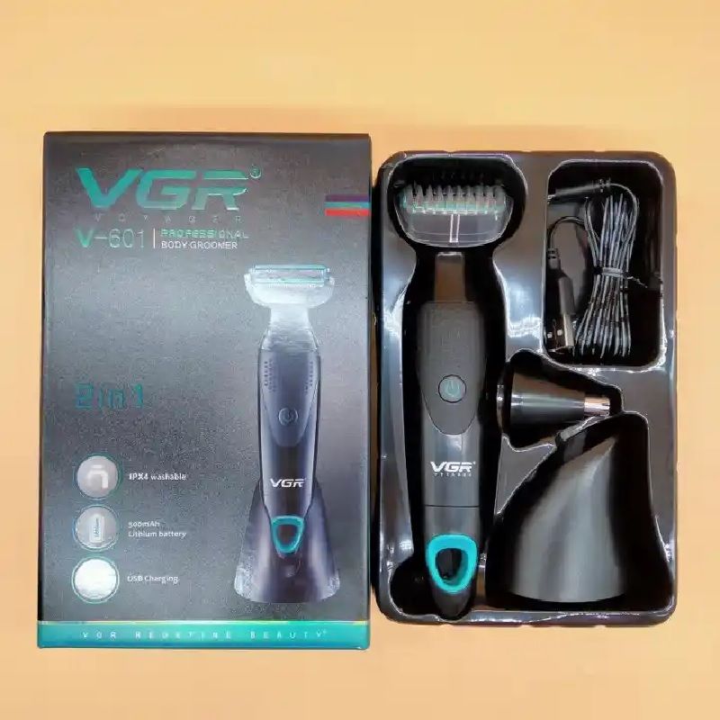 ماشین اصلاح موی صورت و بدن وی جی ار مدل V-601 - - 5