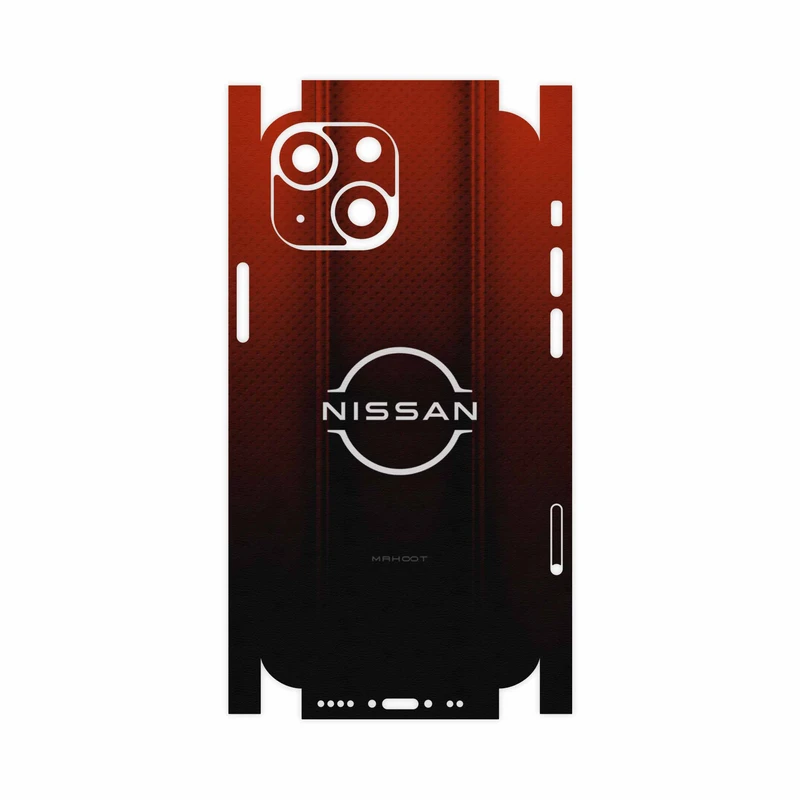 برچسب پوششی ماهوت مدل Nissan-Logo-FullSkin مناسب برای گوشی موبایل اپل iPhone 13 Mini