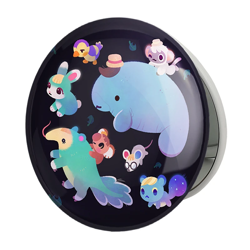 آینه جیبی خندالو طرح بازی انیمال کراسینگ (Animal Crossing) مدل تاشو کد 32689