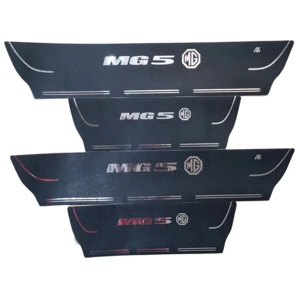 برچسب پارکابی خودرو استیک طرح چرم کد M358 مناسب برای MG5 مجموعه 4 عددی