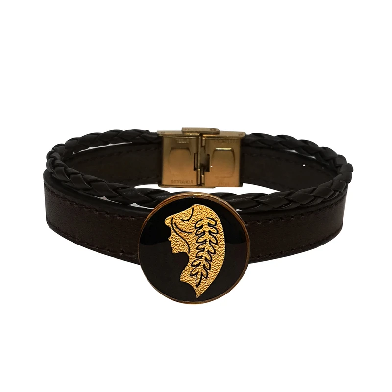 دستبند زنانه و مردانه مارک گلد مدل ماه تولد شهریور