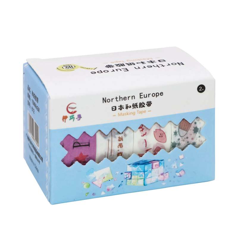 چسب کاغذی مدل واشی طرح dream عرض 1.5 سانتی متر مجموعه 4 عددی