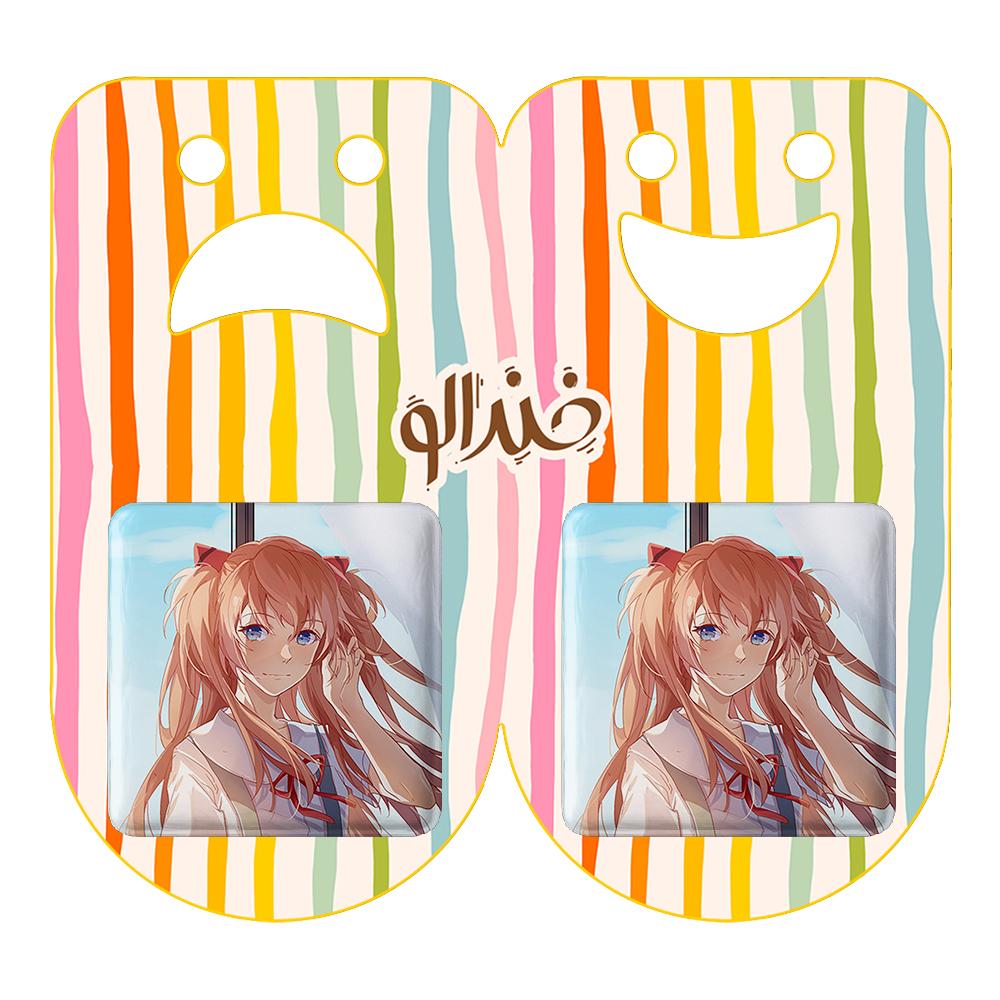 پیکسل خندالو مدل آسوکا چان انیمه اونگلیون کد 13801 به همراه مگنت