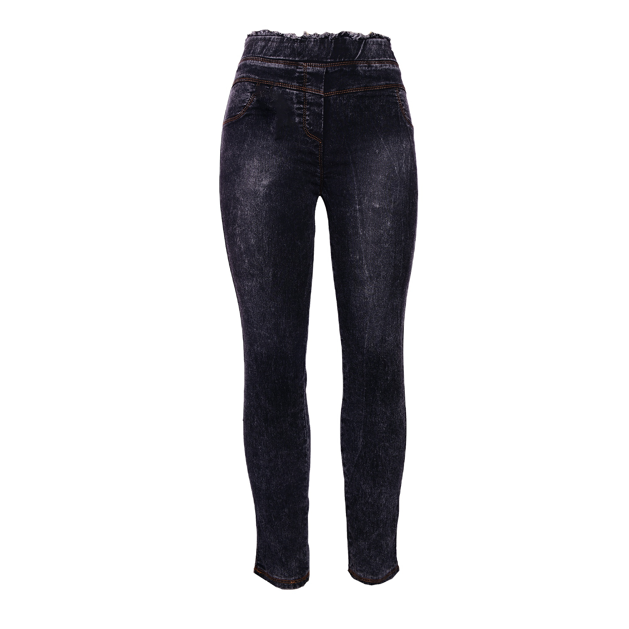 شلوار جین زنانه مدل NJ-MB82040-TLI-Z.B رنگ زغالی 