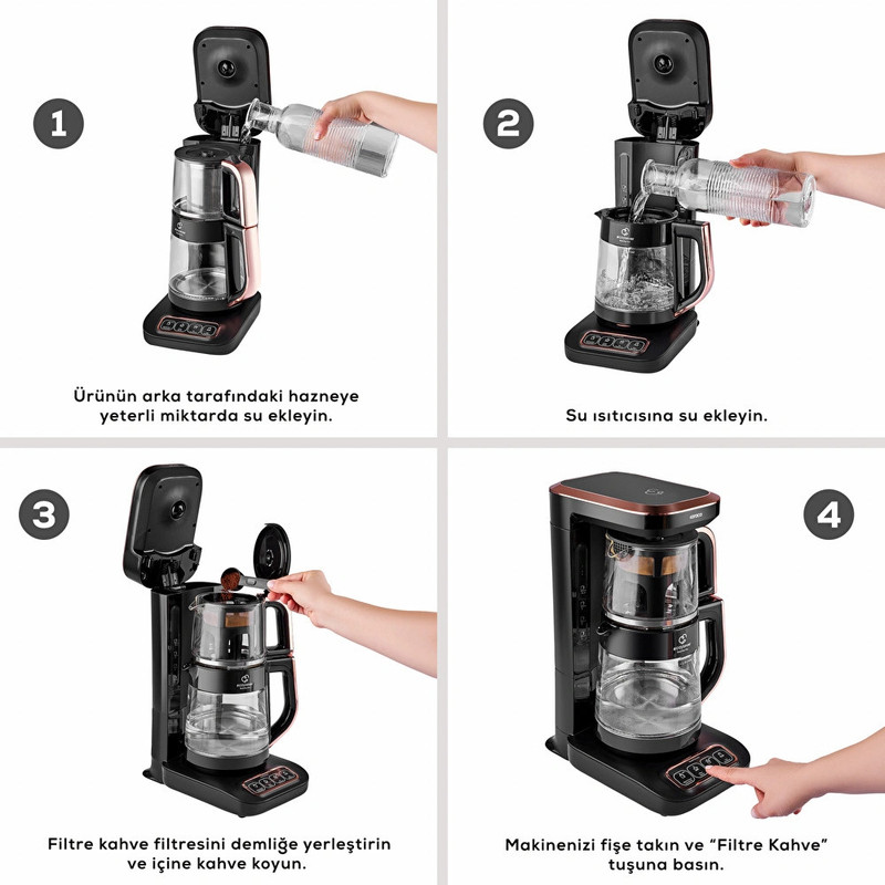 چای‌ساز روی هم کاراجا مدل Caysever Robotea Pro