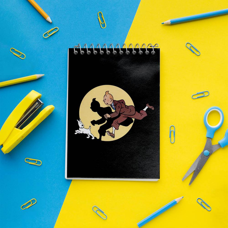 دفتر یادداشت 50 برگ خندالو مدل ماجراهای تن تن کد 3341