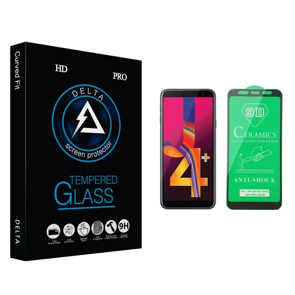 محافظ صفحه نمایش سرامیکی دلتا مدل Fit مناسب برای گوشی موبایل سامسونگ Galaxy J4 Plus