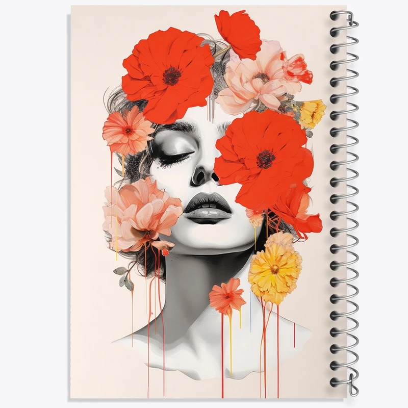 دفتر شطرنجی 50 برگ خندالو مدل دخترانه کد F2721