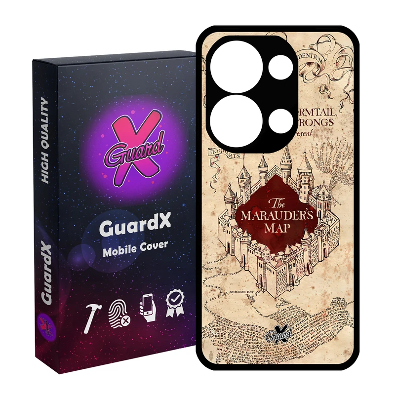 کاور گارد ایکس طرح هری پاتر مدل Glass10490 مناسب برای گوشی موبایل شیائومی Redmi Note 13 Pro 4G / Poco M6 Pro 4G