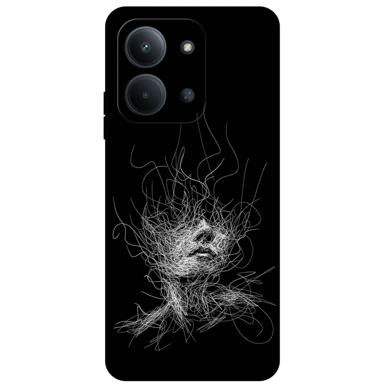  کاور مگافون طرح اسکچ صورت مدل 7423 مناسب برای گوشی موبایل شیائومی Poco C85 4G / Redmi 15C 4G