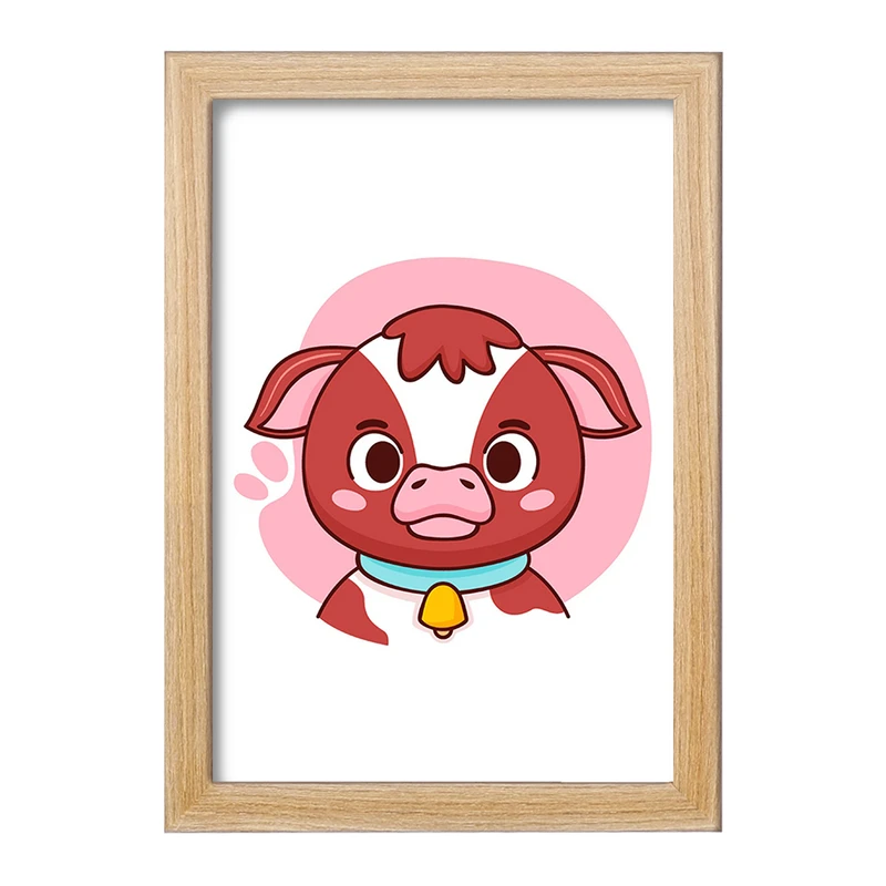 تابلو خندالو مدل گوساله حیوانات بامزه کد 37161