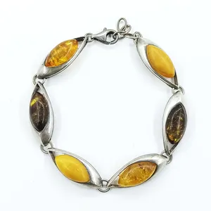 دستبند نقره زنانه سلین کالا مدل کهربا ce-As100