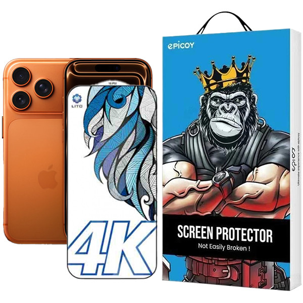 محافظ صفحه نمایش اپیکوی مدل Lion stereo vision  مناسب برای گوشی موبایل اپل  iPhone 17 Pro Max