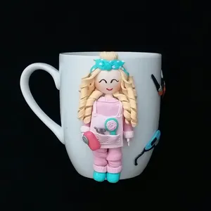 ماگ سرامیکی مدل دختر عروسکی L980