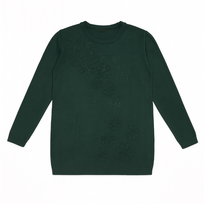 پلیور یقه گرد زنانه مدل RFG199