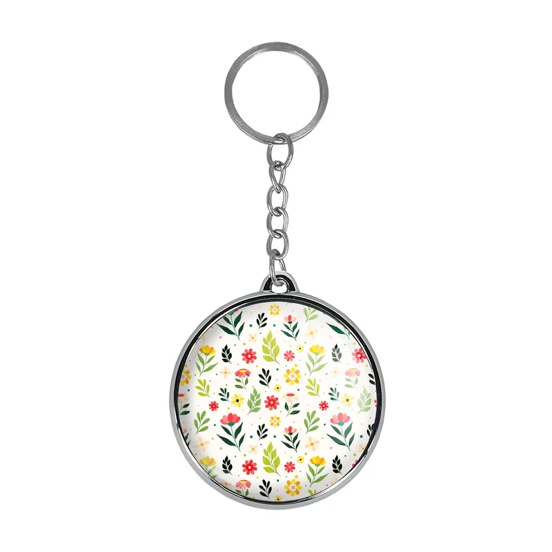 جاکلیدی خندالو طرح گل گلی مدل دوطرفه کد 2906629055