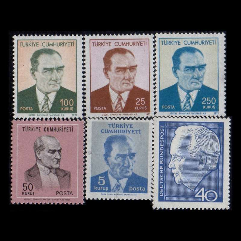 تمبر یادگاری مدل خارجی مجموعه 6 عددی