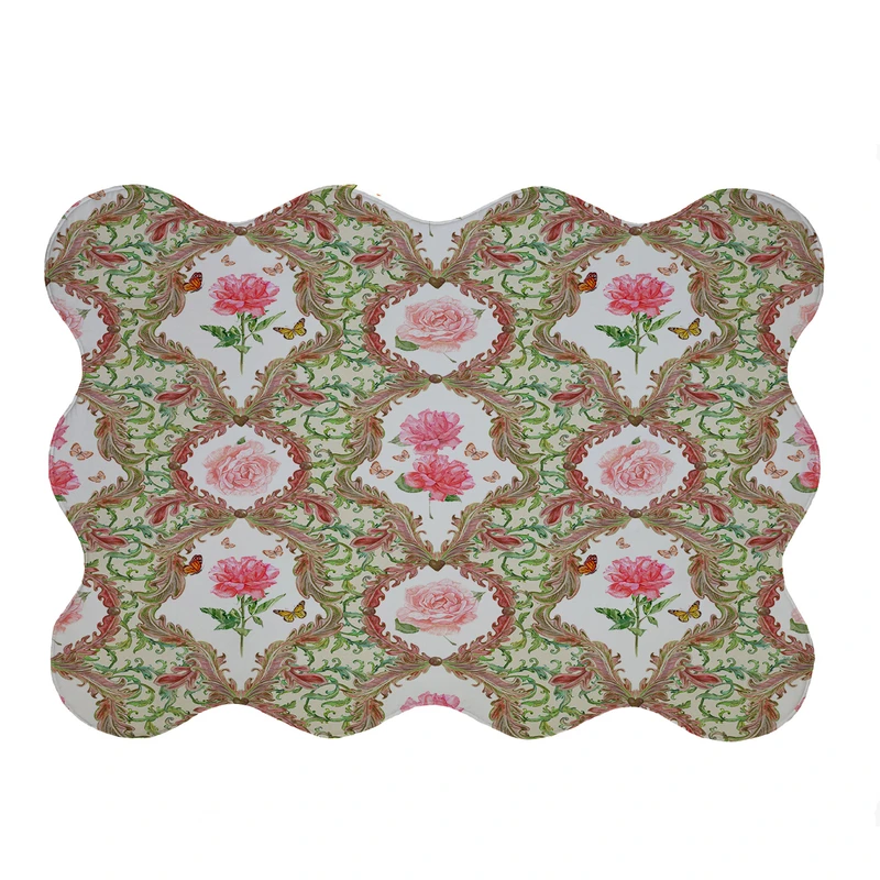 پادری مدل دالبر طرح گل وپروانه کد 5121 سایز 80x110 سانتی متر