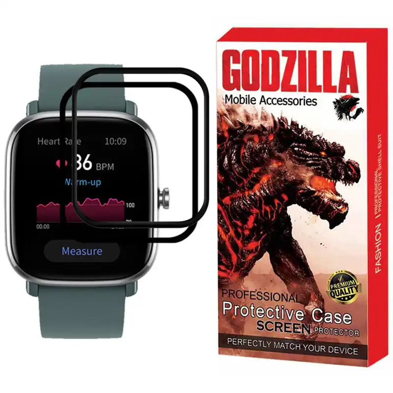 محافظ صفحه نمایش گودزیلا مدل G-PMMA مناسب برای ساعت هوشمند امیزفیت GTS 2 Mini بسته 2 عددی