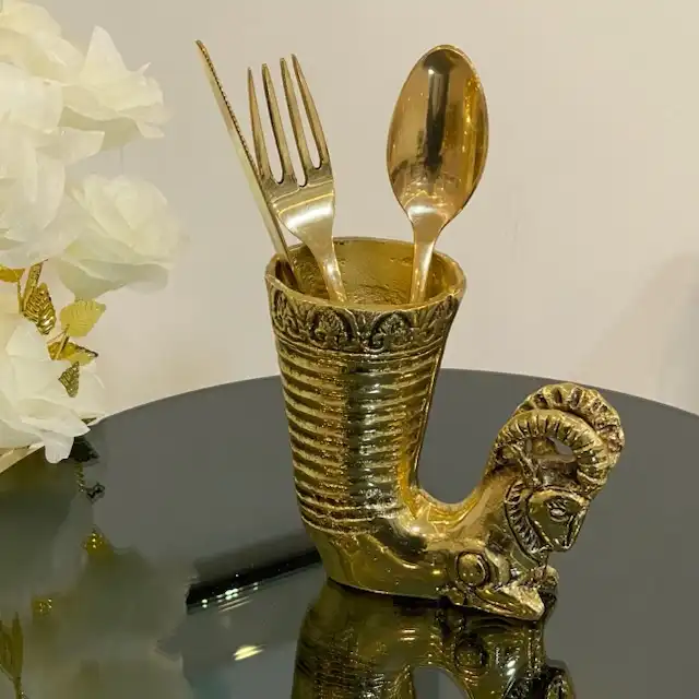 جا قاشقی برنجی مدل قوچ کد 102180