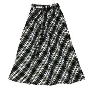 دامن زنانه مدل dp107 پشمی چهارخانه