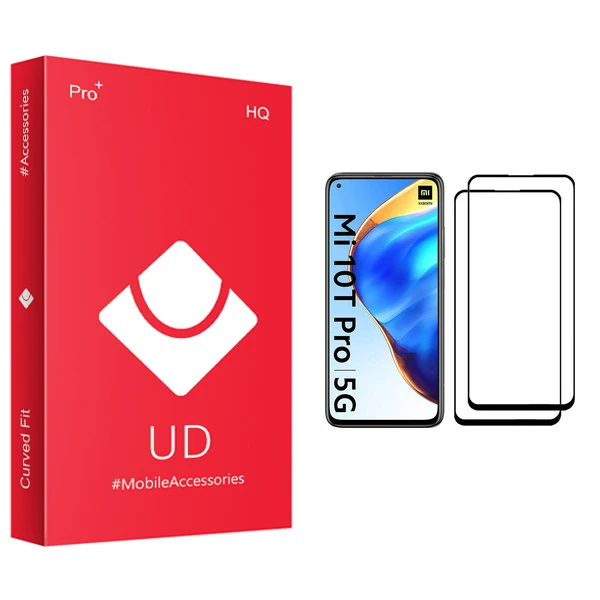 محافظ صفحه نمایش یو دی مدل +PRO مناسب برای گوشی موبایل شیائومی Mi 10T Pro 5G بسته دو عددی