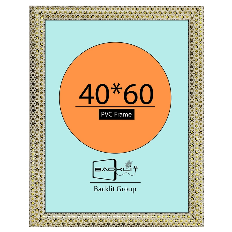 قاب عکس بکلیت طرح خاتم مدل 22 روگرد دیواری سایز 60×40 سانتی متر