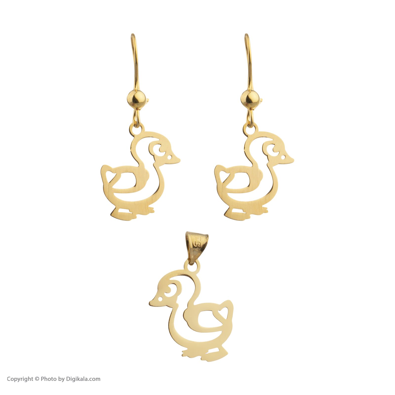 نیم ست طلا 18 عیار دخترانه مایا ماهک مدل MS0627 - - 2