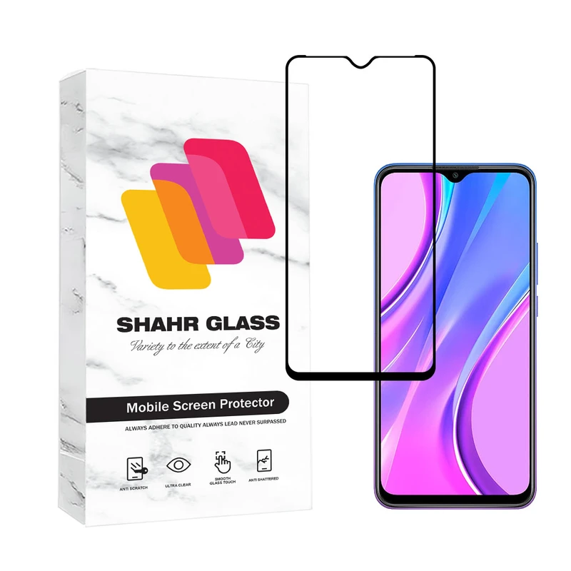 محافظ صفحه نمایش شهر گلس مدل FULSLSH مناسب برای گوشی موبایل شیائومی Redmi 9 / Poco C3 / Pcoc C31