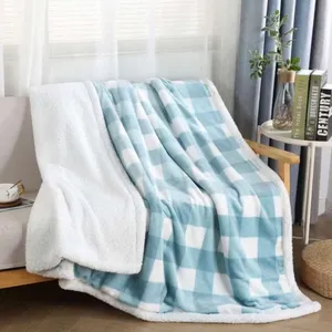 پتو طرح چهارخانه سایز 220×200 سانتی متر