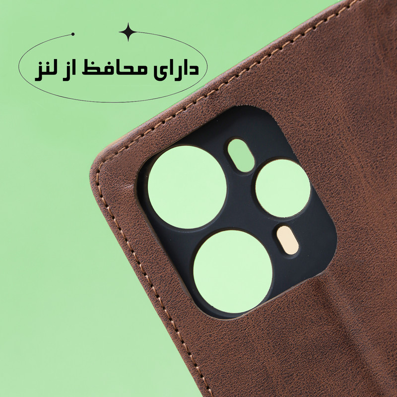 کیف کلاسوری دیامانته مدل Scusa Rd مناسب برای گوشی موبایل داریا باند 1 به همراه بند آویز