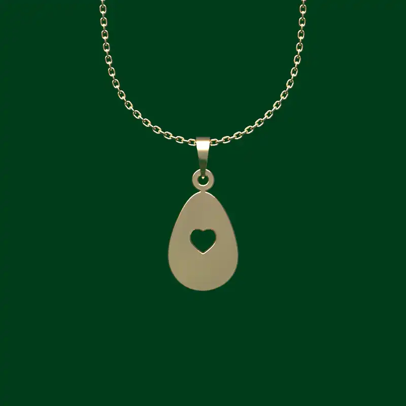 گردنبند طلا 18 عیار زنانه مدوپد مدل هندسی کد CA10085