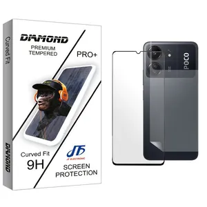 JF Diamond Screen Protector For Xiaomi  Poco C65 With Back Protector