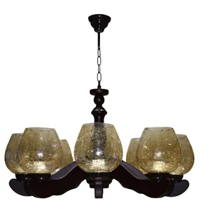 لوستر چوبینه 8 شعله کد C122/8