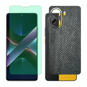 Glass Together model Green light screen protector suitable for Xiaomi Poco X7 Pro mobile phone with back cover sticker
