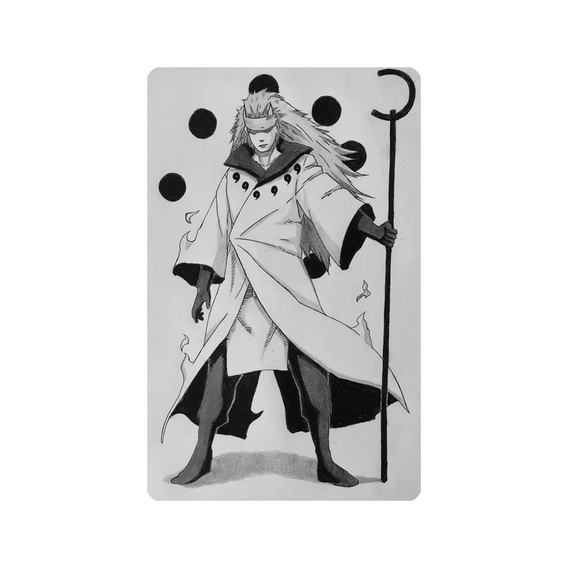 استیکر کارت مدل انیمه طرح ناروتو مادارا اوچیها Naruto Madara Uchiha کد 6116